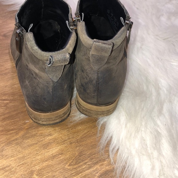 Franco Sarto sz 6M brown leather double zip boots - Picture 5 of 8